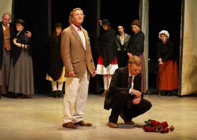 The play ends with the funeral of Loll's mother, poignantly remembered by narrator Laurie Lee